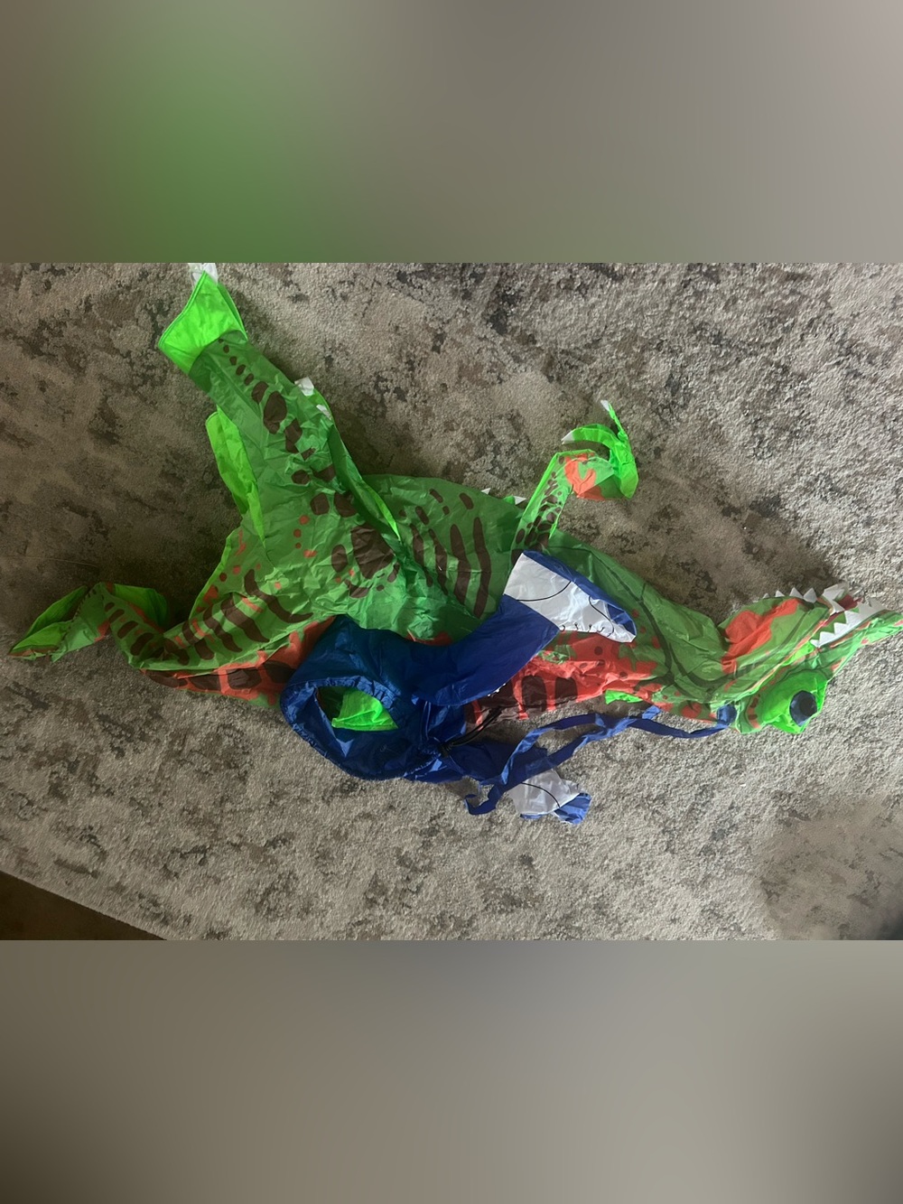 Kids One-Piece Green Dinosaur Costume - Unbranded